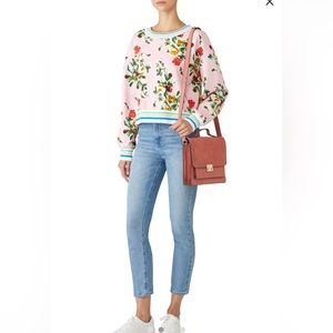Milly Floral Tyler Sweatshirt size S